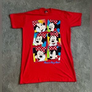 Vintage Disney Mickey Unlimited “Minnie’s Many Moods” Adult One Size Nightgown